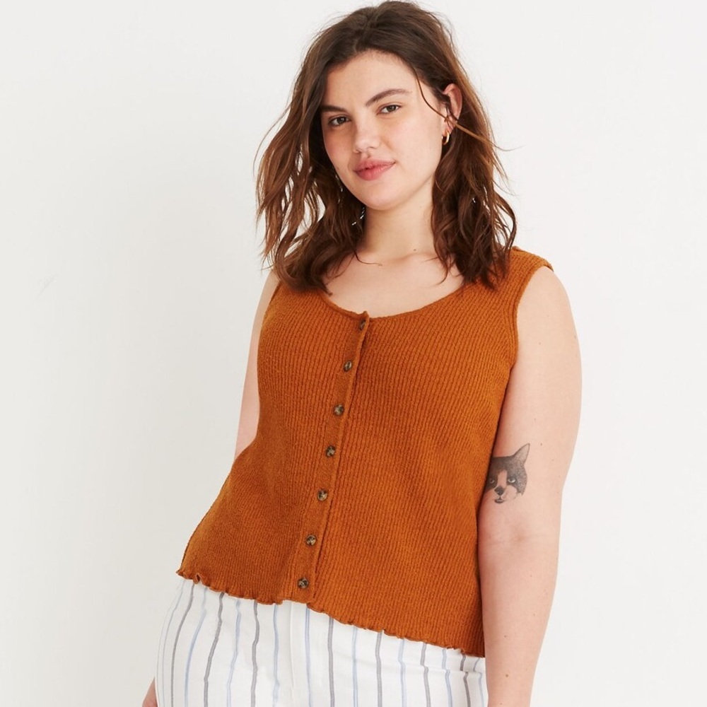 Madewell Kingston Button-Front Sweater Tank